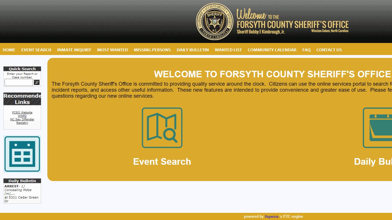 Forsyth County Sheriff's Office P2C